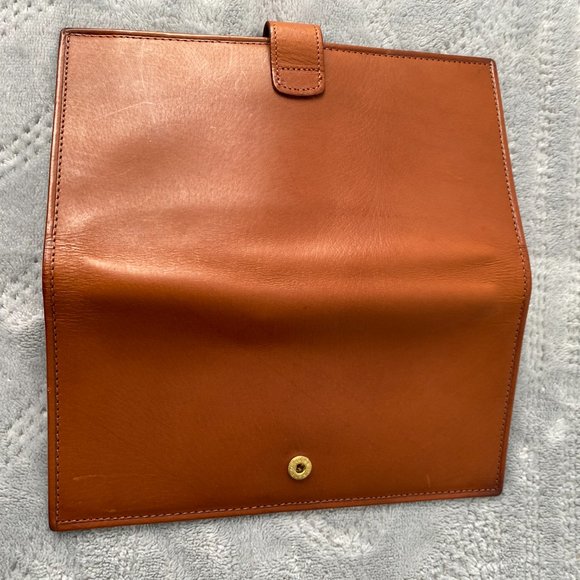 Vintage Coach Water Buffalo Hide Checkbook/credit card holder NWOT - Picture 4 of 5